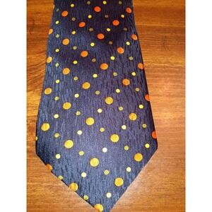 Firenzi Necktie Orange Polka Dots Professional Office‎ Preacher